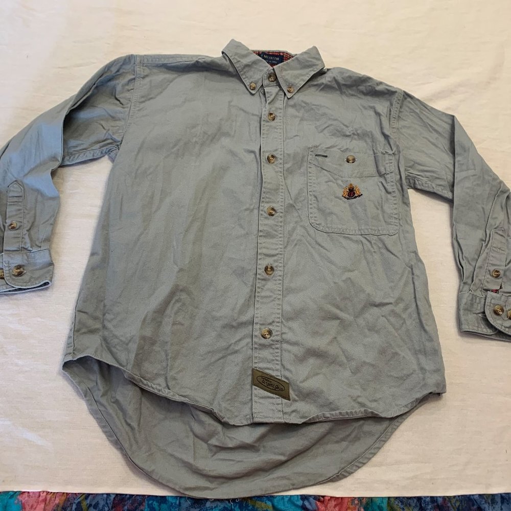 🪴 URGENT GEAR BOYS COTTON BUTTON DOWN  DRESS SHIRT SIZE 8 🪴